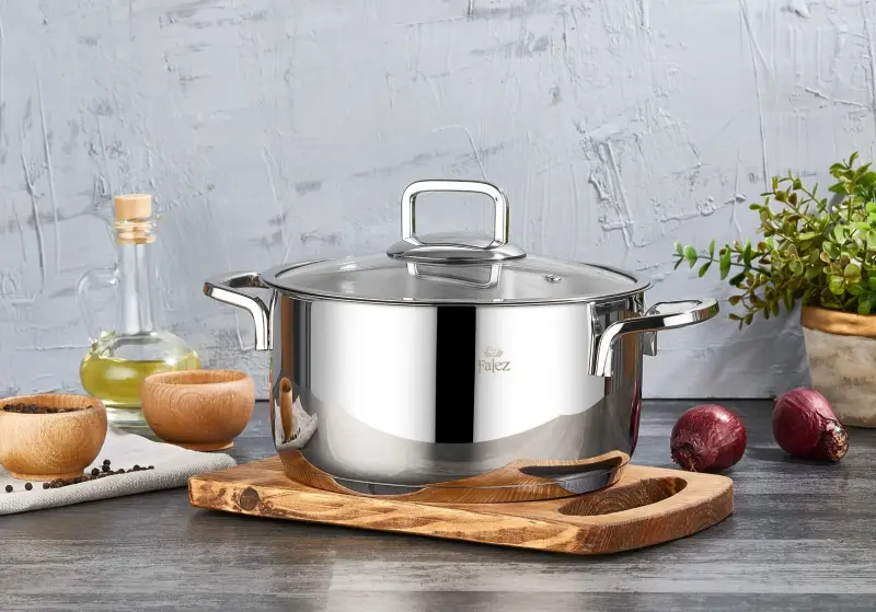 FALEZ VENTO 24 CM ÇELİK DERİN TENCERE 5,2 LT