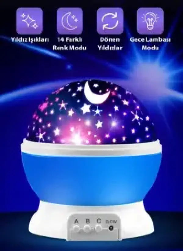 STAR MASTER GECE LAMBASI mor
