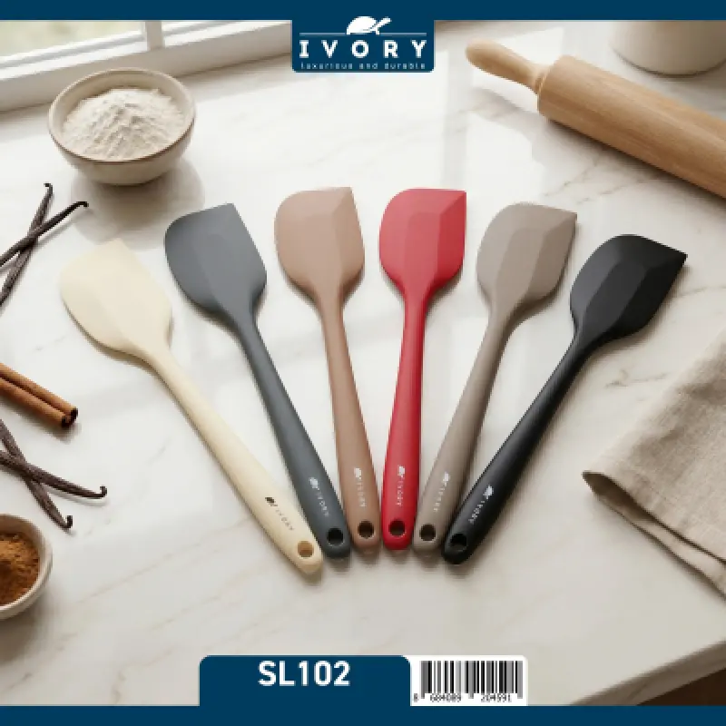 İvory Sıyırma Yan Spatula ( sl-102 ) CAPPICINO
