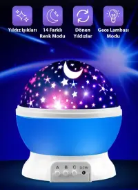 STAR MASTER GECE LAMBASI mavi