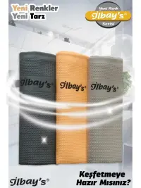 İlbay's 3’lü (Yeni Renkler Serisi) Mikrofiber Temizlik Bezi 40x60 cm