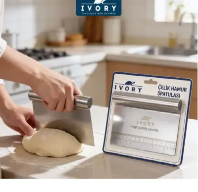 İvory Çelik Hamur Spatulası PST 216